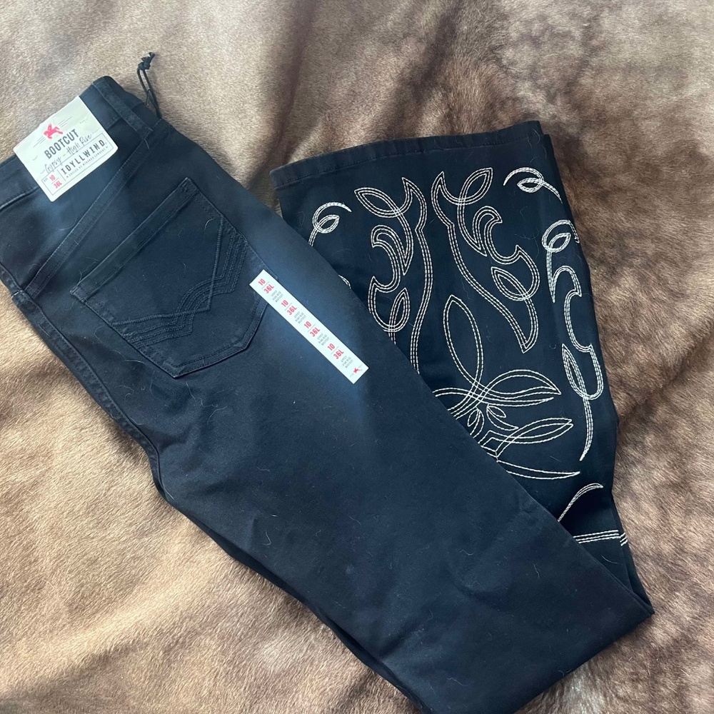 NWT IDYLLWIND WOMEN'S SADDLE DRIVE HIGH RISE BOOTCUT JEANS. Size 10/36L